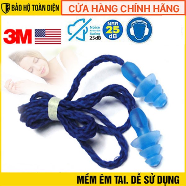 COMBO 5 cặp Nút tai chống ồn 3M 1290. Chất liệu Silicon vệ sinh được sử dụng nhiều lần