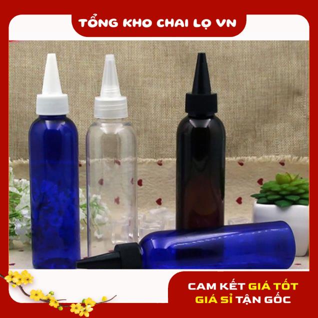 Chai Chiết Mĩ Phẩm ❤ SIÊU RẺ ❤ Chai nhựa pet nút nhọn 150ml,200ml,250ml chiết mỹ phẩm , phụ kiện du lịch