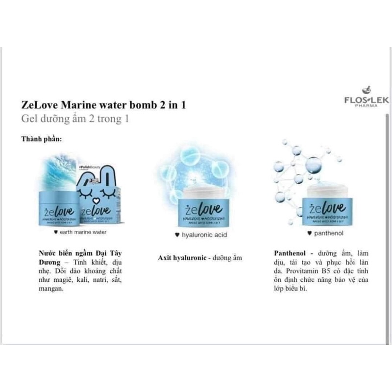 Kem dưỡng ẩm Cấp nước Zelove Moisturizing giúp làm dịu & phục hồi, giảm đỏ da, giảm tiết dầu, thu nhỏ lỗ chân lông
