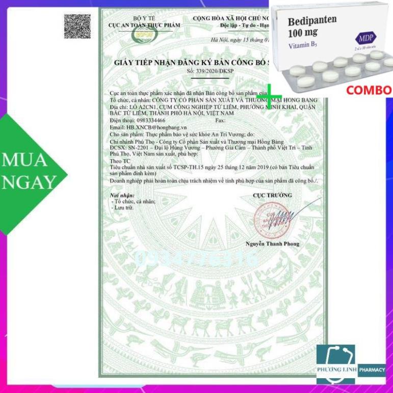 Combo Bedipanten 100mg +  An trĩ vương -xua  tan nỗi lo về trĩ và táo bón