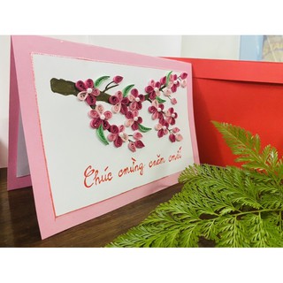 Thiệp chúc mừng năm mới quiling handmade