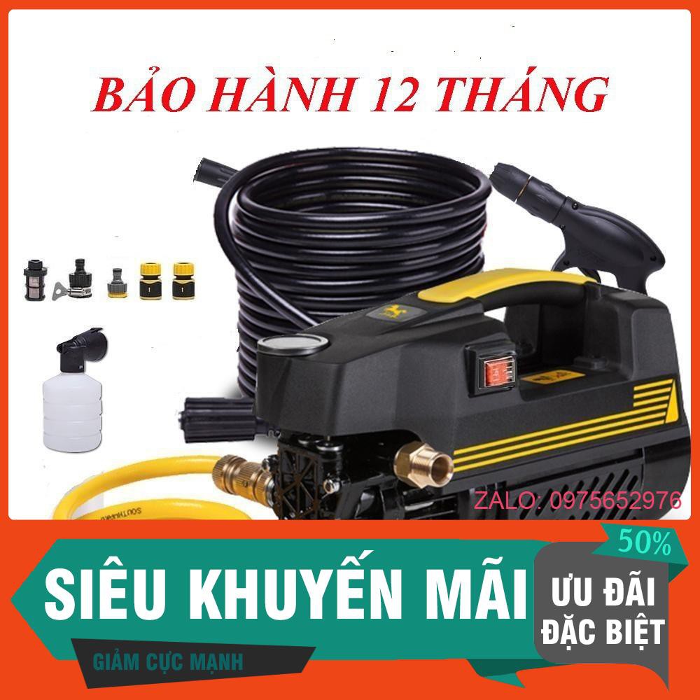 Máy bơm xịt rửa xe áp lực cao tự hút nước - Lõi đồng 100%,TẶNG bình  Hàng loại 1