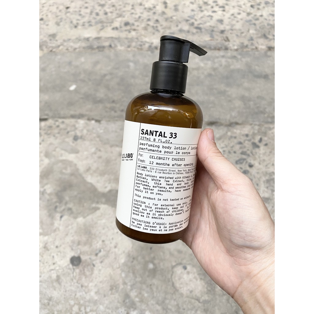 Sữa dưỡng thể hương nước hoa nữ Rose 31 / Santal 33 - Le Labo