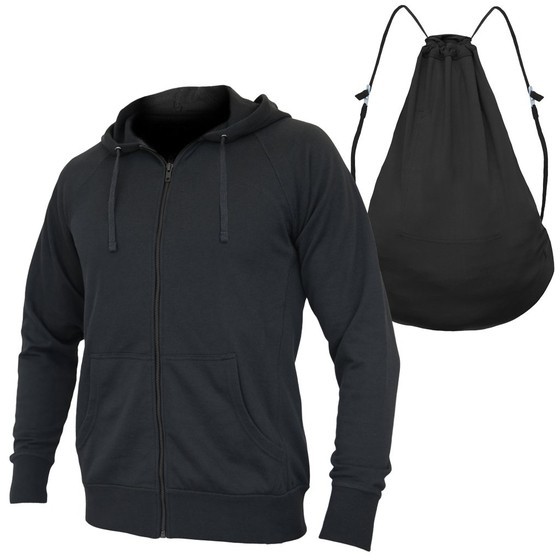 Áo khoác nam nữ chống nắng nỉ da cá cao cấp 2 trong 1 Gabo Fashion đen