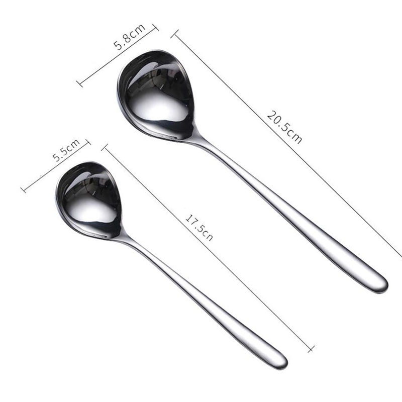 Muỗng ăn chất liệu thép không gỉ 304 cỡ lớn tiện dụng cho nhà bếp