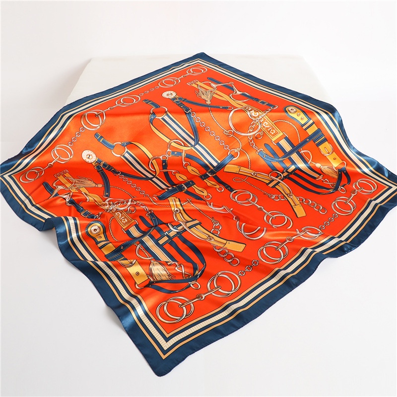 Khăn Choàng Satin 90cm(35.4x35.4inch) WJ1003-127 Thời Trang Cho Nữ