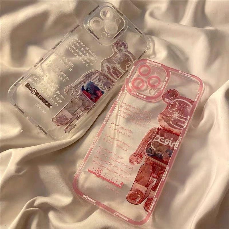 Ốp Điện Thoại Trong Suốt Hình Gấu Cho iPhone