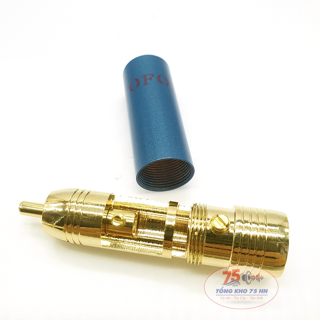 02 ĐẦU JACK HOA SEN ORTOFON GOLD 24K 8NX khóa chốt OD-10mm - JACK AV HI-END ORTOFON