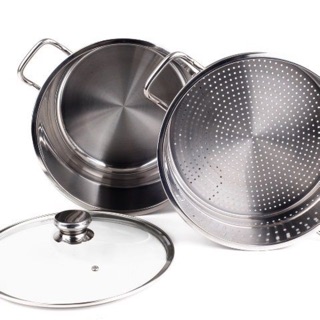 NỒI XỬNG HẤP INOX 2 TẦNG 28CM
