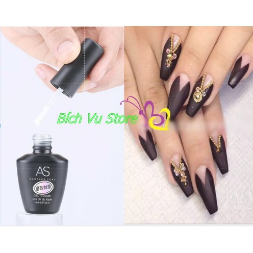 Top Gel Lỳ AS | chai đen 15ml