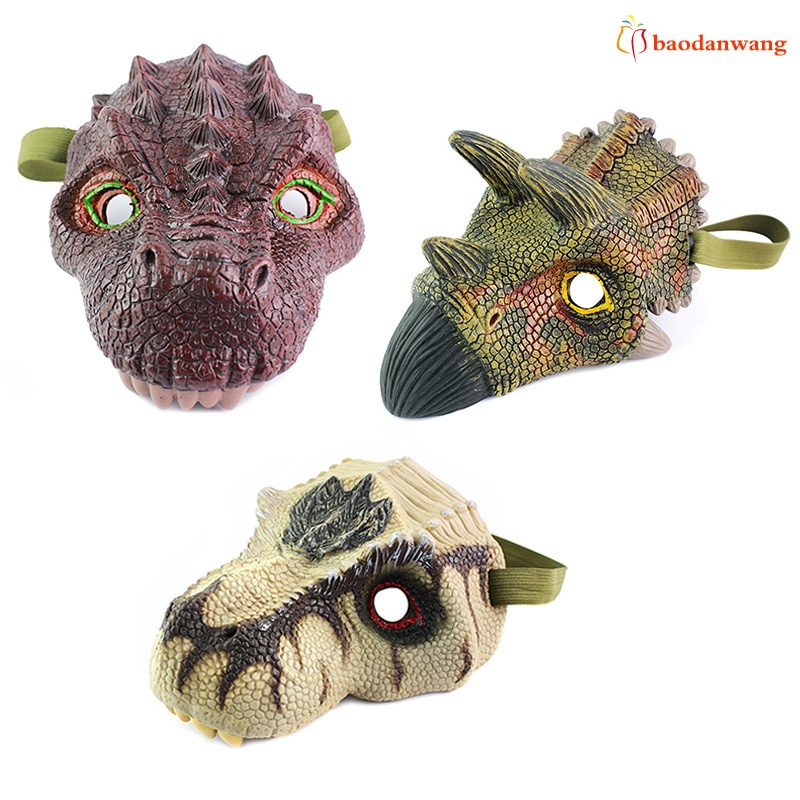 Mặt nạ đầu khủng long vui nhộn dành cho hóa trang dịp halloween