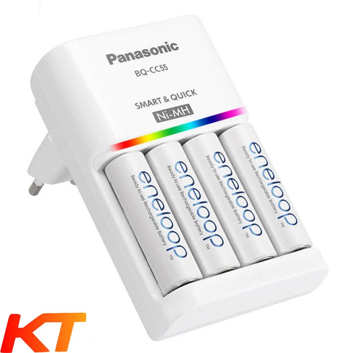 Máy sạc pin AA, AAA ENELOOP PANASONIC, ENERGIZER, CAMELION Kèm 4 pin 2000mah .