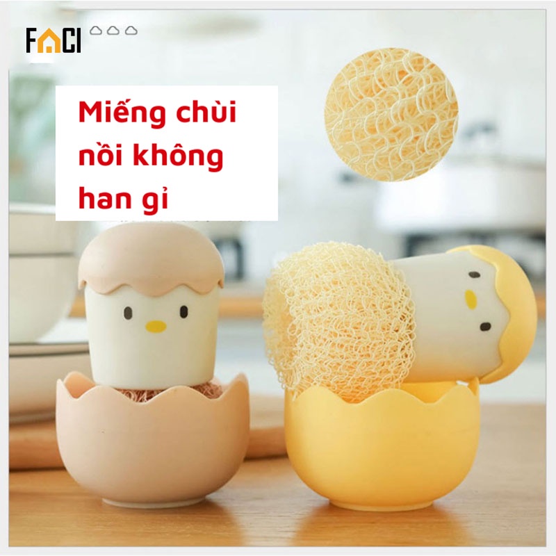 Miếng rửa bát chén nhà bếp, Mút rửa chén, chùi nồi chà nồi hình dáng con gà / các kiểu