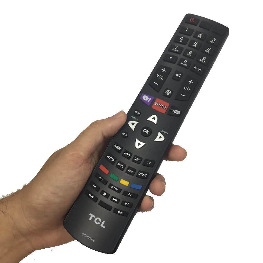 REMOTE ĐIỀU KHIỂN TIVI TCL SMART RC3100N08 XỊN NETFLIX-YOUTUBE-YAHOO