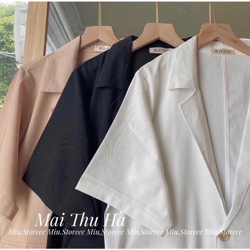 ÁO KHOÁC BLAZER VEST TAY LỠ