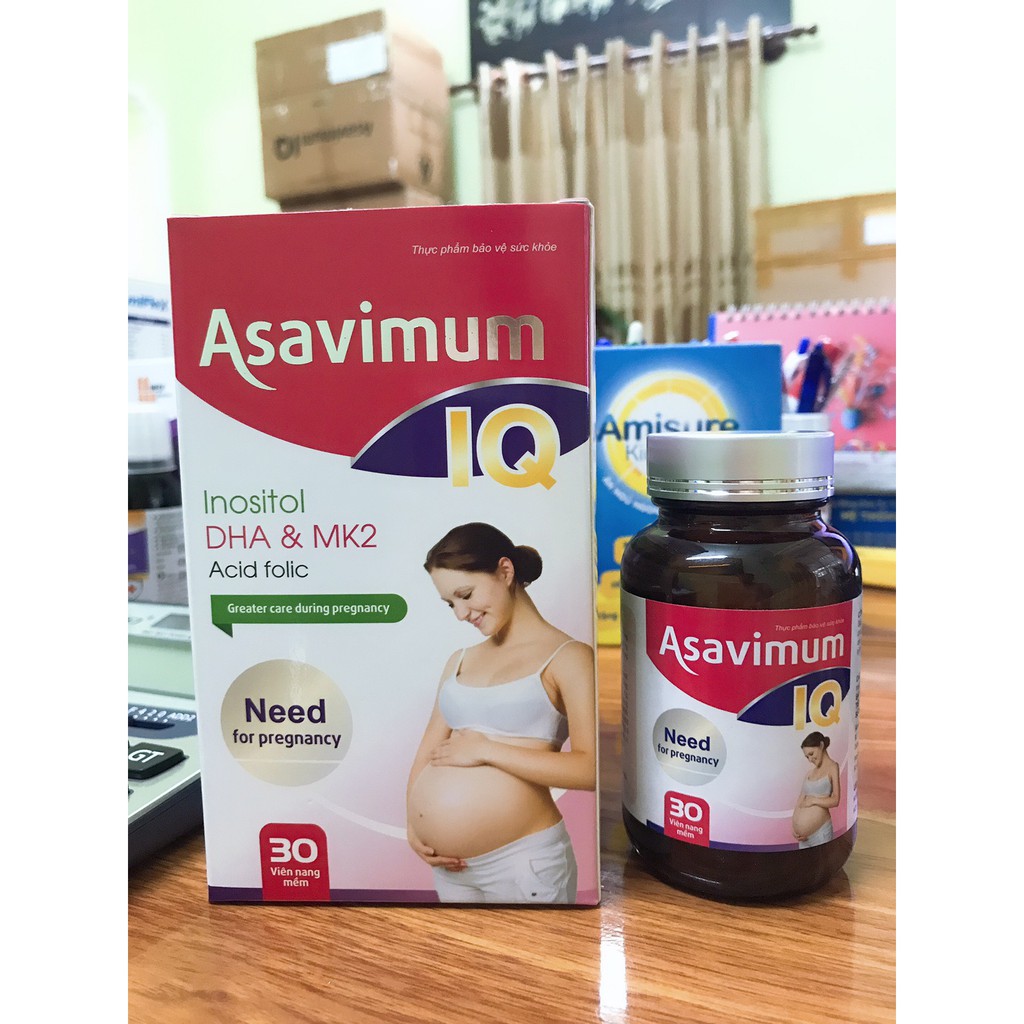 VIÊN UỐNG BỔ BÀ BẦU ASAVIMUM IQ hộp 30 viên.