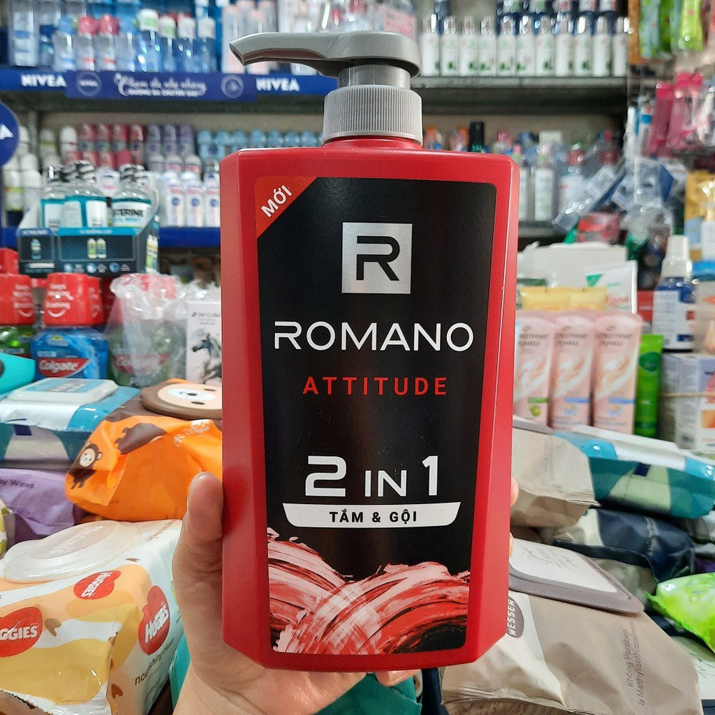 Tắm gội romano 2in1 Attitude đỏ 650g