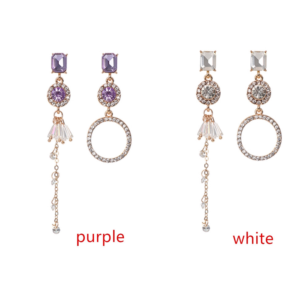 Khuyên tai chuỗi không đối xứng phong cách cổ điển