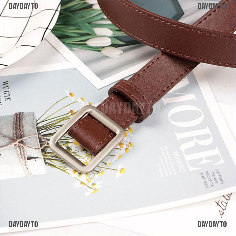Thắt Lưng Da PU Khóa Cài Cổ Điển Hợp Thời Trang Cho Nữ