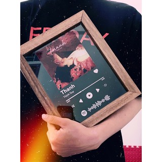 Khung tranh bìa nhạc mica  bài hát Spotify [in theo yêu cầu]