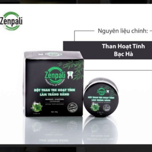 Bột than tre hoạt tính làm trắng răng ZENPALI