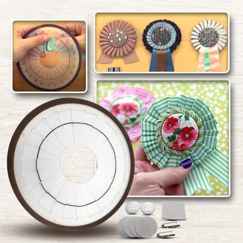 ☞COD Rosette Maker Large Round Extra Large Yo-Yo Maker DIY Handmade Ribbon Flower Making Tool 2020 NEW HOT
