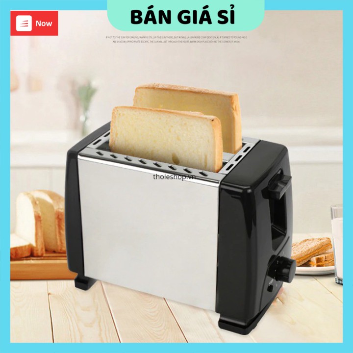 Máy Nướng Bánh GIGAHOME Máy Kẹp Nướng Làm Bánh Mì 2 Ngăn Thép Không Gỉ, Đế Chống Trượt 3803