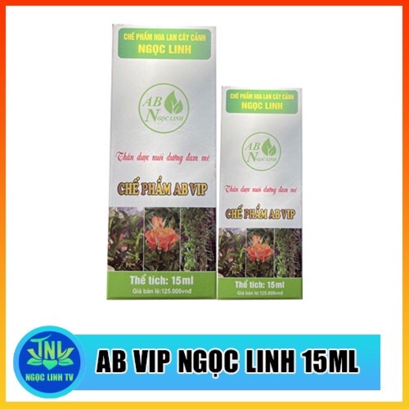 Chế Phân Hoa Lan Cây Cảnh AB VIP Ngọc Linh, Thúc Đẩy Sự Phát Triển Tế Bào, Chai 15ml