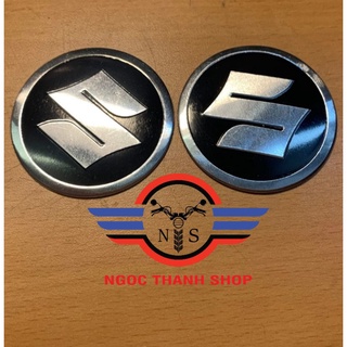 Cặp logo chữ S suzuki bằng Nhôm cho anh em dán độ xe, trang trí xe.