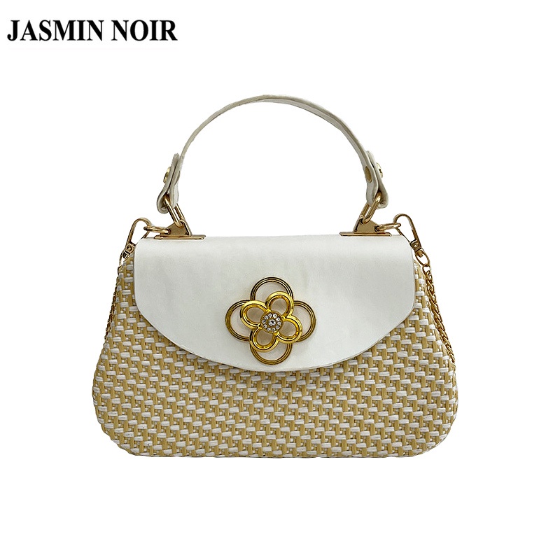 Túi Cói JASMIN NOIR Bằng Rơm Thời Trang Dành Cho Nữ