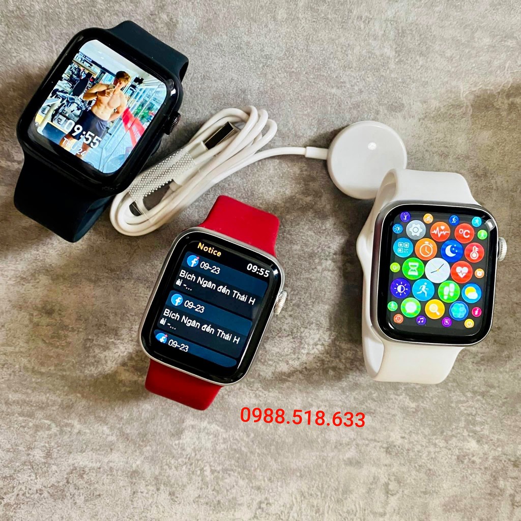 Đồng Hồ Thông Minh T500+ Plus seri 6 Hiwatch 6 Thay ảnh tùy ý Nghe gọi kết nối bluetooth 5.0