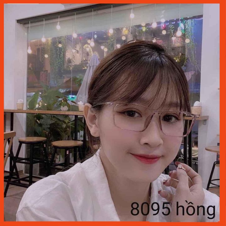 Kính gọng dẻo ❤️ 𝗛𝗮̀𝗻𝗴 𝗹𝗼𝗮̣𝗶 𝟭 ❤️ Kính mắt đẹp xuất sắc gồm 5 màu đen, trong, ghi, đỏ, hồng, hot trend 2021