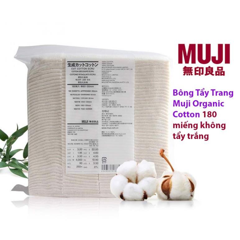 Bông Tẩy Trang Muji Hàng Nhật Nội Địa | Bông Tẩy Trang Organic Muji Nhật Bản