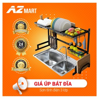 Kệ Úp Bát Đĩa, Giá Úp Bát Trên Bồn Rửa Cao Cấp Rộng 85cm