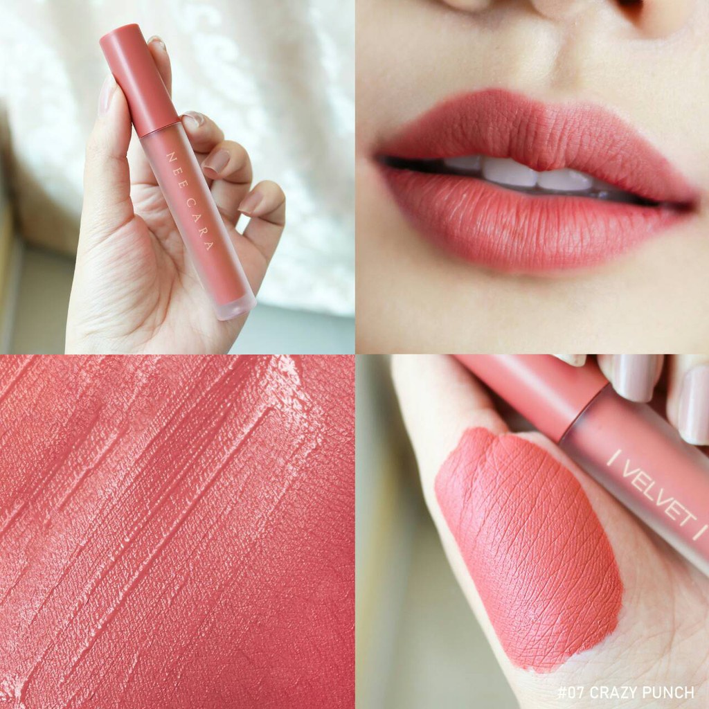 Son Kem Nhung Lì Nee Cara Velvet Matte Lip Glaze NA1961