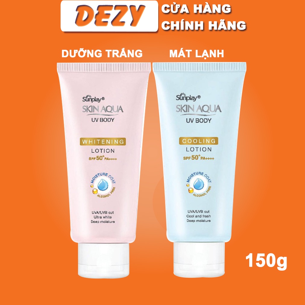 Kem Chống Nắng Body Sunplay Skin Aqua Chính Hãng - Lotion Toàn Thân Nhật Bản Dưỡng Ẩm Dưỡng Trắng Dưỡng Ẩm Rohto Dezy