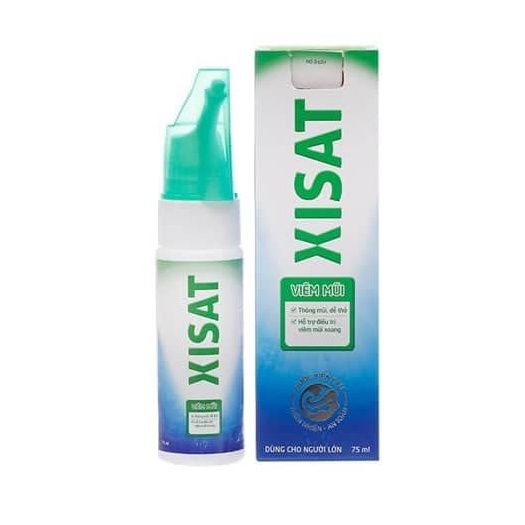 Xisat - Xịt mũi nước biển sâu XISAT hỗ trợ giảm các triệu chứng viêm mũi 75ml