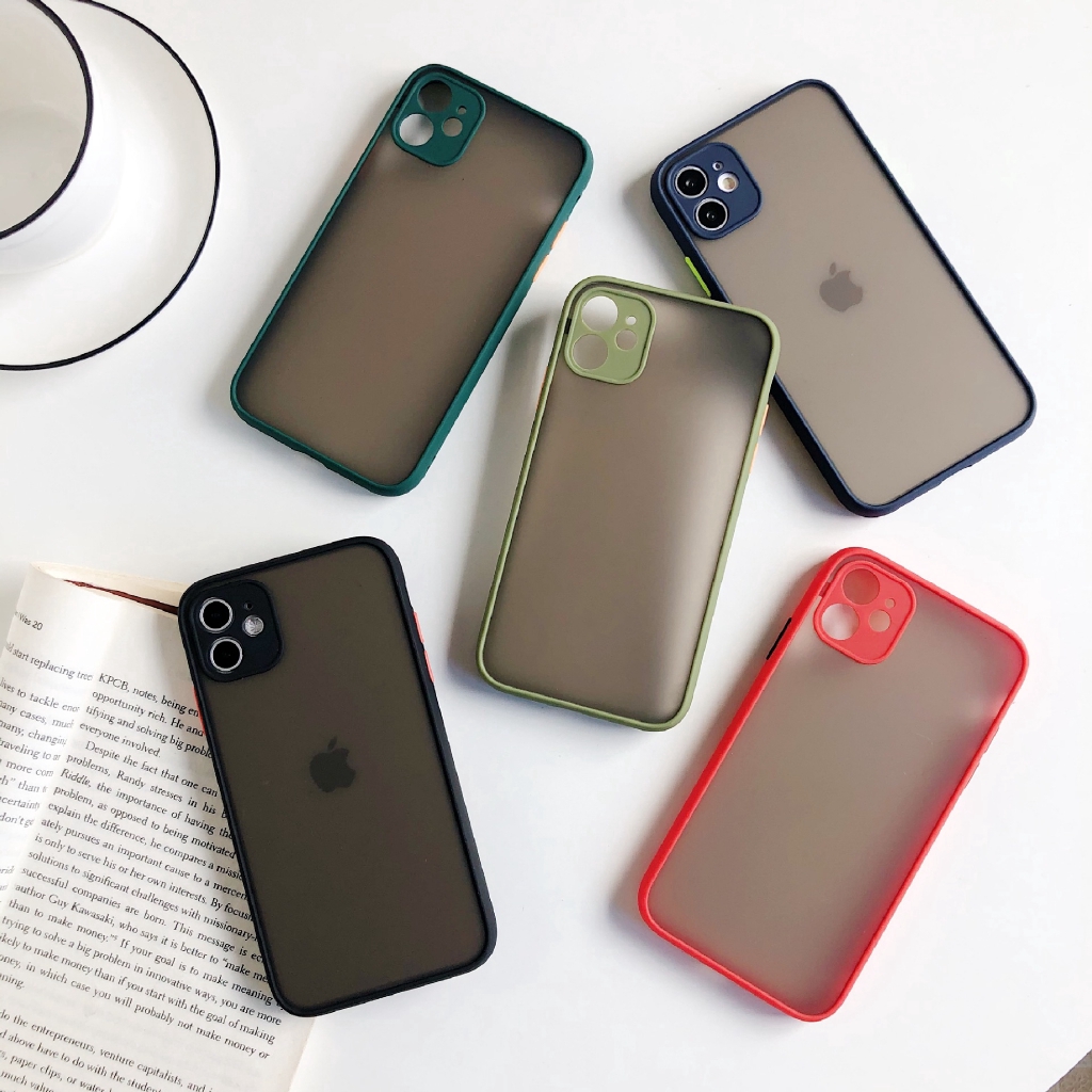 Ốp TPU mềm mặt nhám dành cho iPhone 6 6S 6Plus 7Plus 11 PRO MAX 7 8 X 8Plus XS X XR | BigBuy360 - bigbuy360.vn
