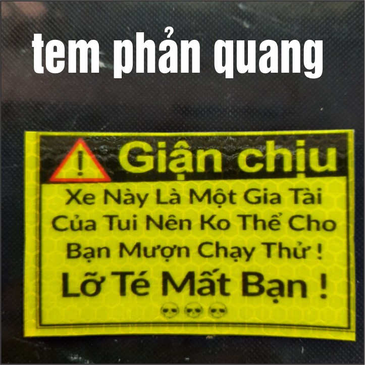 LOGO CẢNH BÁO CHỐNG NƯỚC 100 TEM GIẬN CHỊU