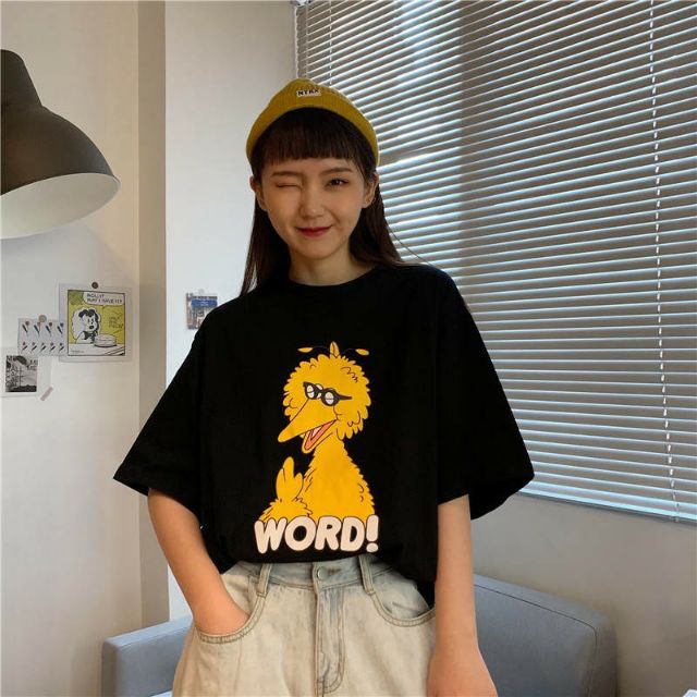 Áo thun tay lỡ Unisex Word