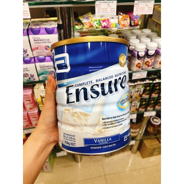 Sữa Ensure 850g vị vani - Hàng Úc - đi air