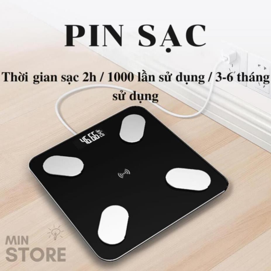 Cân Điện Tử Thông Minh - Kết Nối Bluetooth - Có APP Theo Dõi - Chính Hãng Personal Scale - (Tặng Kèm Thước Đo Chiều Cao)