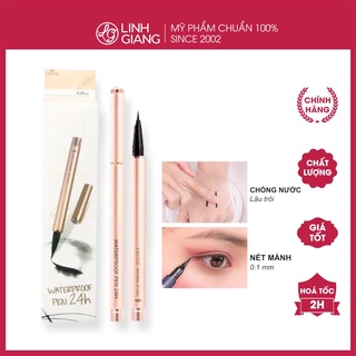 Dạ kẻ mắt 24h Vacosi siêu lì chống thấm nước cam kết không trôi trong 24h chính hãng