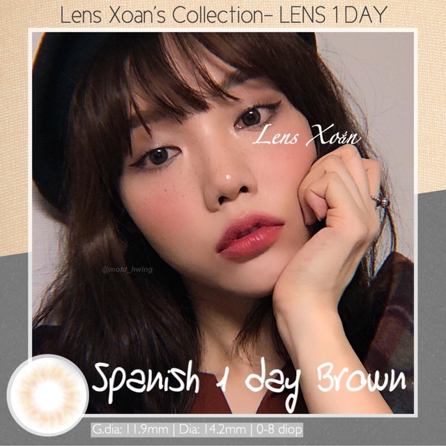 LENS 1 NGÀY SPANISH 1 DAY BROWN - OLENS( LENS XOẮN)