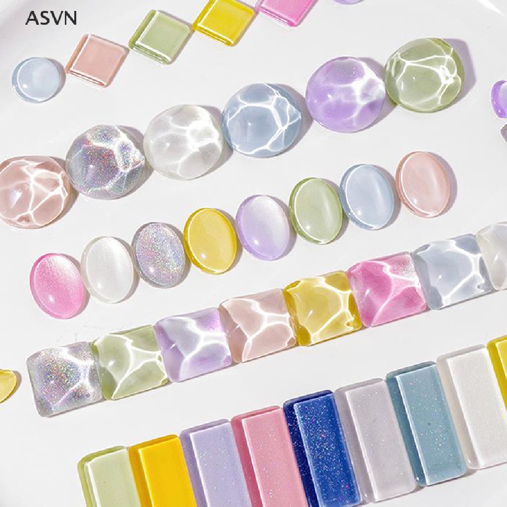 [Hàng mới về] Set 40 bảng trưng bày màu sơn móng tay nghệ thuật bằng thủy tinh trong suốt