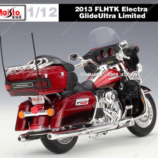 XE MÔ HÌNH MOTO HARLEY 2013 FLHTK ELECTRA GLIDE - TỈ LỆ 1:12 - MAISTO - 8654D