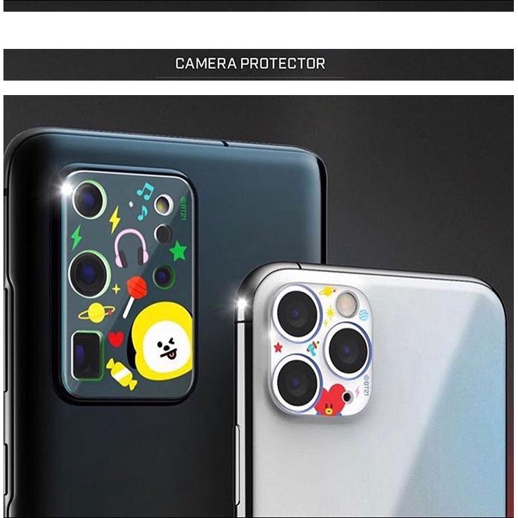 Miếng Dán Bảo Vệ camera Chính Hãng BT21 BTS Cho IPHONE A099