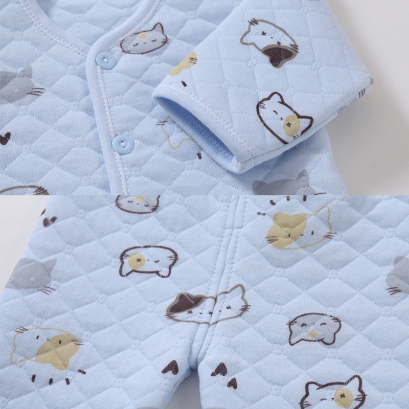 quần áo phù hợp cho quần áo sơ sinh mới sinh mũ mũ trẻ em yếm 5 cái mới biết đi quần áo cotton bộ AKKU