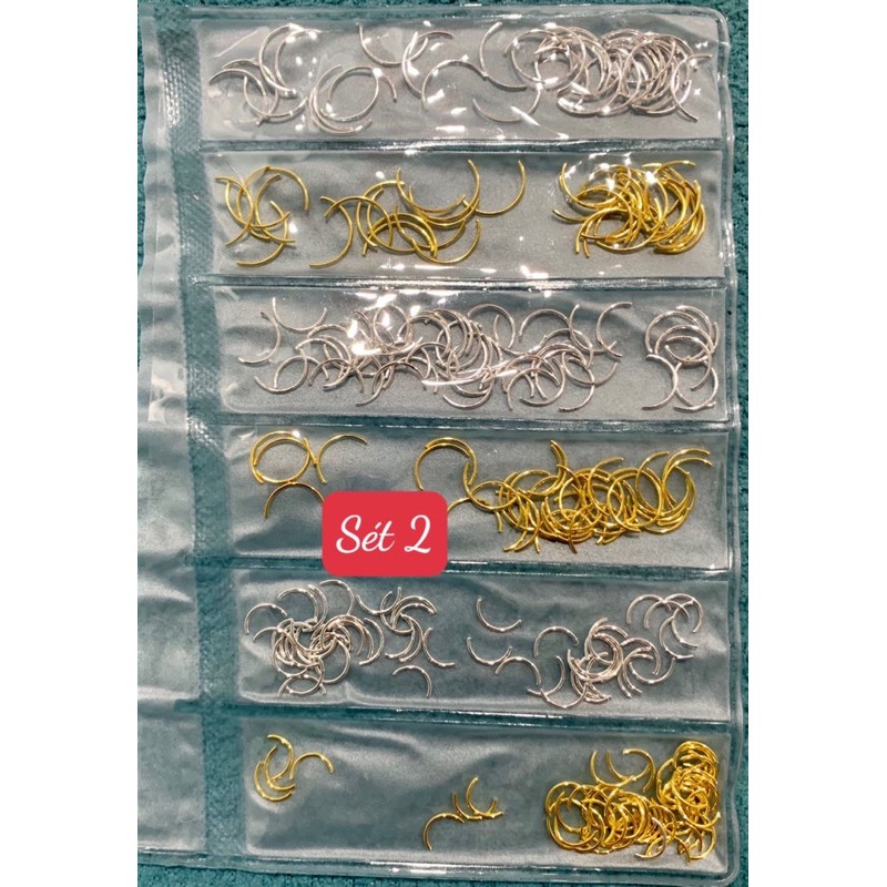 charm kim loại mix sét bổ sung mẫu mới trang trí móng tay nail