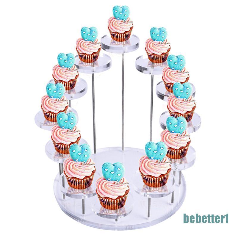 Giá đỡ trưng bày bánh kem/ trang sức bằng acrylic tiện dụng